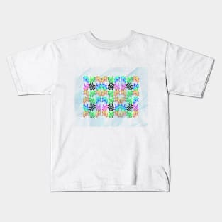 Digital Abstract Circle Neon Kids T-Shirt